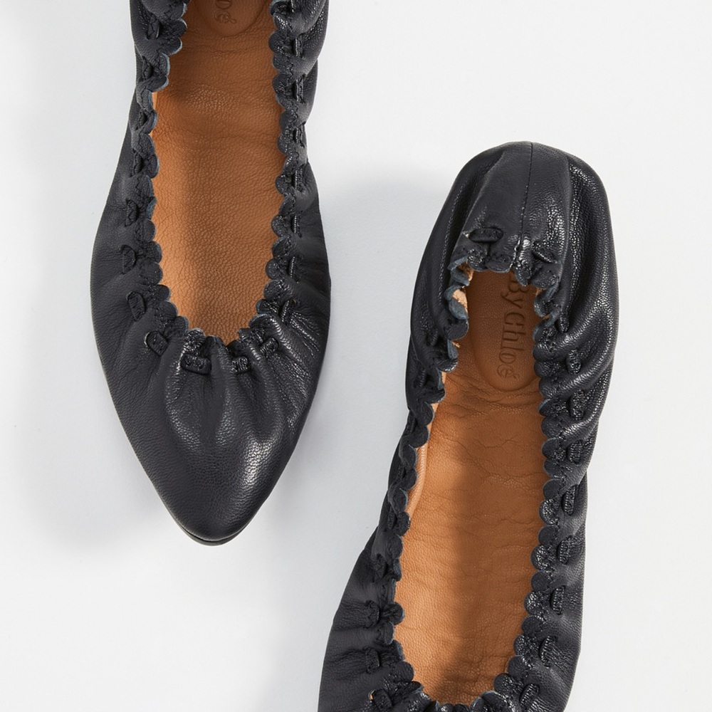 See by Chloe | Black Leather Flats NWOT
